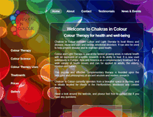Tablet Screenshot of chakrasincolour.com